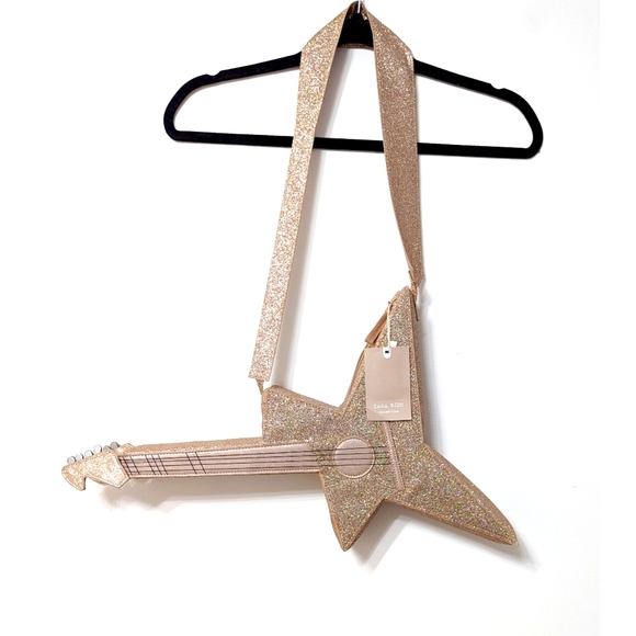 Zara Glittery guitar-shaped crossbody bag - Picture 2 of 13